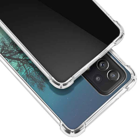 StockTrek Aurora Borealis over a lake in Norway Galaxy A72 5G Clear Case