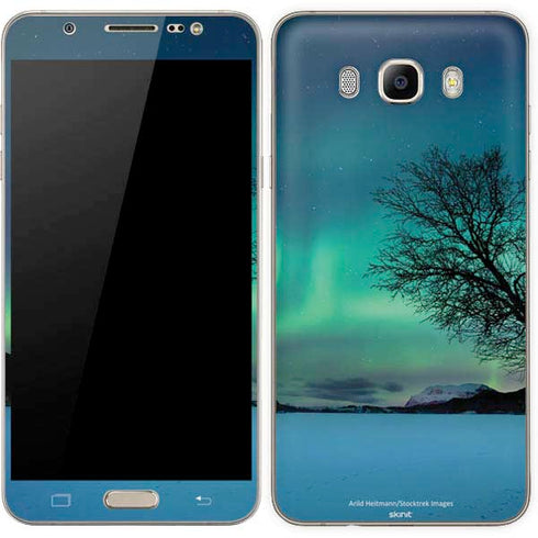 StockTrek Aurora Borealis over a lake in Norway Galaxy J7 Skin