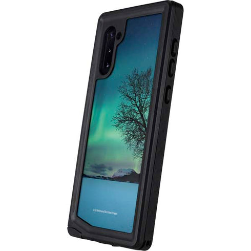 StockTrek Aurora Borealis over a lake in Norway Galaxy Note 10 Waterproof Case