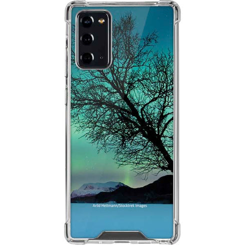 StockTrek Aurora Borealis over a lake in Norway Galaxy Note20 5G Clear Case