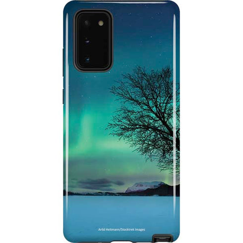 StockTrek Aurora Borealis over a lake in Norway Galaxy Cases