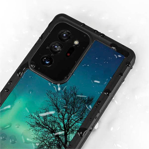 StockTrek Aurora Borealis over a lake in Norway Galaxy Note20 Ultra 5G Waterproof Case
