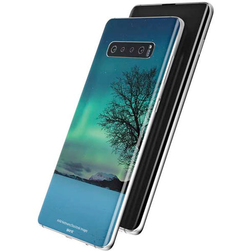 StockTrek Aurora Borealis over a lake in Norway Galaxy S10 Plus Skin
