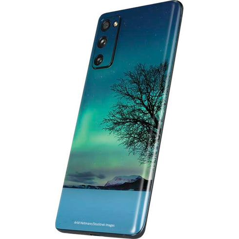 StockTrek Aurora Borealis over a lake in Norway Galaxy S20 Fan Edition Skin