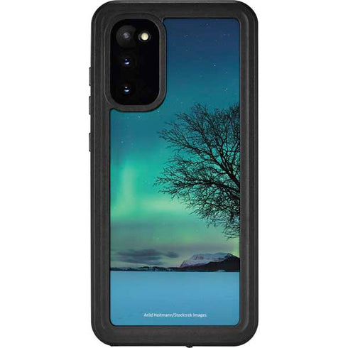 StockTrek Aurora Borealis over a lake in Norway Galaxy S20 Waterproof Case