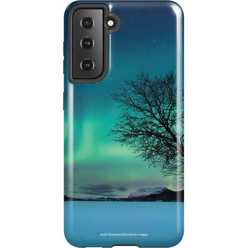 StockTrek Aurora Borealis over a lake in Norway Galaxy S21 5G Pro Case
