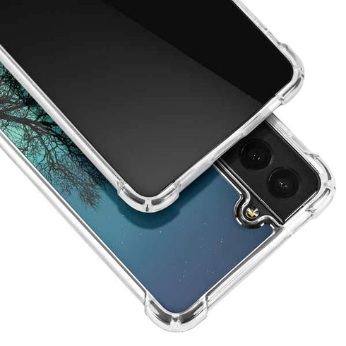 StockTrek Aurora Borealis over a lake in Norway Galaxy S21 FE Clear Case