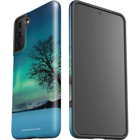 StockTrek Aurora Borealis over a lake in Norway Galaxy S21 FE Pro Case