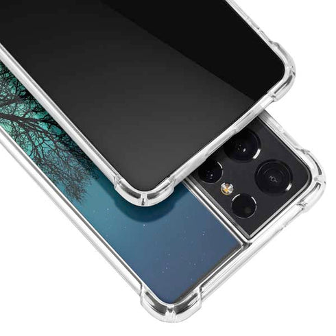 StockTrek Aurora Borealis over a lake in Norway Galaxy S21 Ultra 5G Clear Case