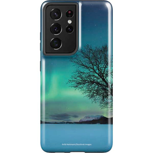 StockTrek Aurora Borealis over a lake in Norway Galaxy S21 Ultra 5G Pro Case