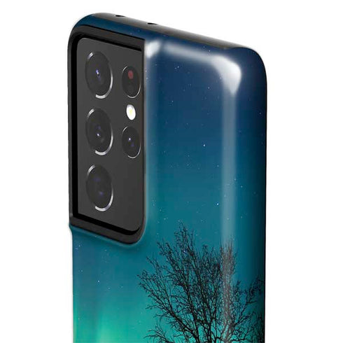 StockTrek Aurora Borealis over a lake in Norway Galaxy S21 Ultra 5G Pro Case