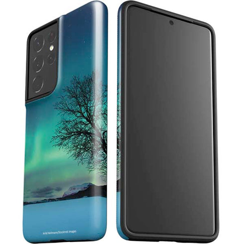 StockTrek Aurora Borealis over a lake in Norway Galaxy S21 Ultra 5G Pro Case