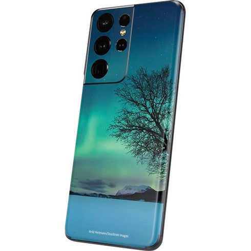 StockTrek Aurora Borealis over a lake in Norway Galaxy S21 Ultra 5G Skin