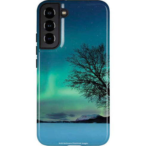 StockTrek Aurora Borealis over a lake in Norway Galaxy S22 Plus Pro Case