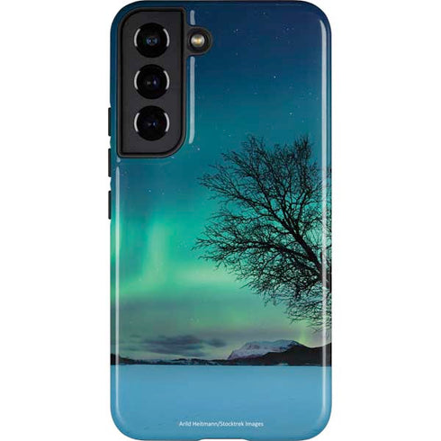 StockTrek Aurora Borealis over a lake in Norway Galaxy S22 Pro Case