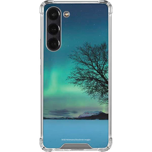 StockTrek Aurora Borealis over a lake in Norway Galaxy S23 Plus Clear Case