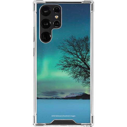 StockTrek Aurora Borealis over a lake in Norway Galaxy S24 Ultra Clear Case