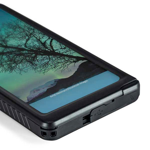 StockTrek Aurora Borealis over a lake in Norway Galaxy S24 Ultra Waterproof Case