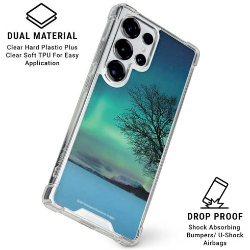 StockTrek Aurora Borealis over a lake in Norway Galaxy S26 Ultra Clear Case