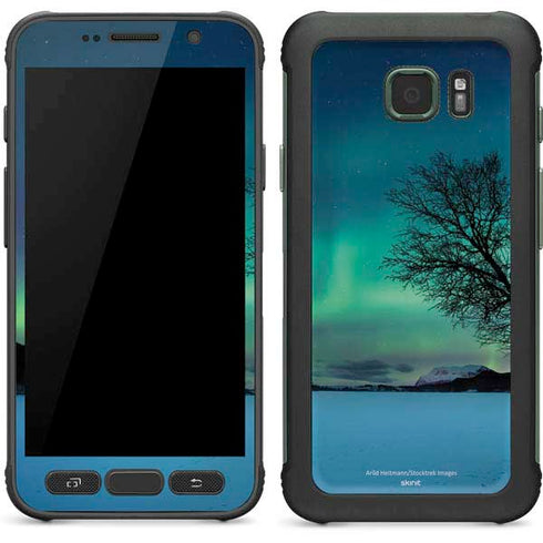 StockTrek Aurora Borealis over a lake in Norway Galaxy S7 Active Skin