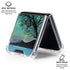 StockTrek Aurora Borealis over a lake in Norway Galaxy Z Flip6 Clear Case