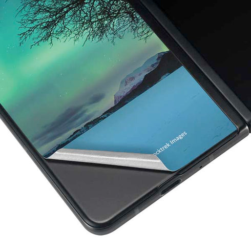 StockTrek Aurora Borealis over a lake in Norway Galaxy Z Fold3 5G Skin