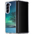 StockTrek Aurora Borealis over a lake in Norway Galaxy Z Fold5 5G Clear Case