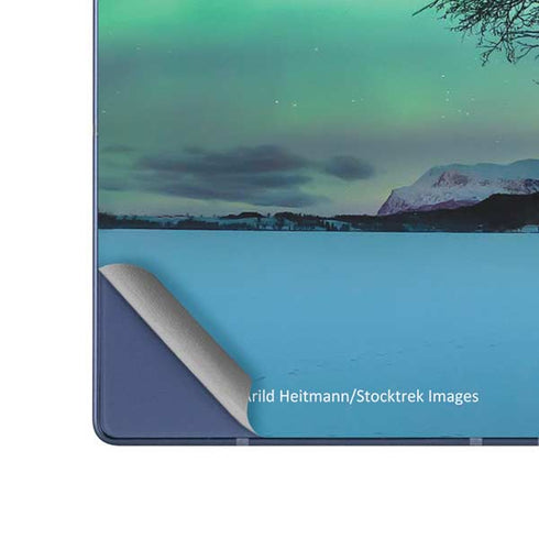 StockTrek Aurora Borealis over a lake in Norway Galaxy Z Fold6 Skin