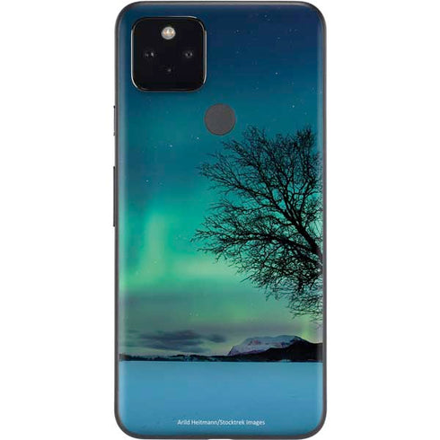 StockTrek Aurora Borealis over a lake in Norway Google Pixel 4a 5G Skin