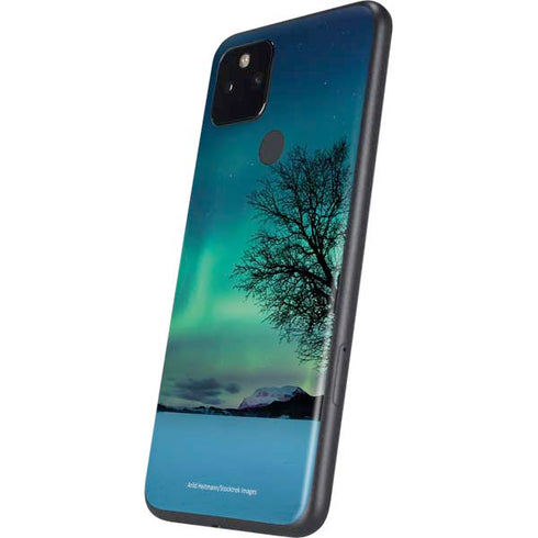 StockTrek Aurora Borealis over a lake in Norway Google Pixel 4a 5G Skin