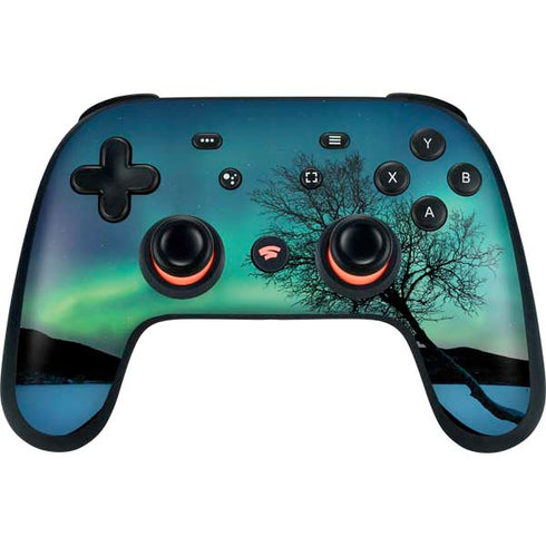 StockTrek Aurora Borealis over a lake in Norway Google Stadia Controller Skin