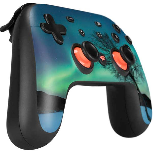 StockTrek Aurora Borealis over a lake in Norway Google Stadia Controller Skin