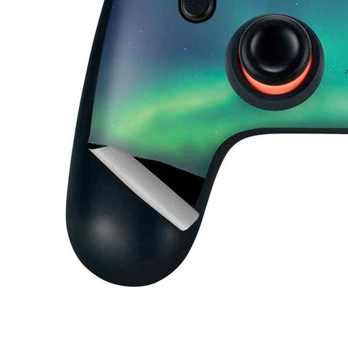 StockTrek Aurora Borealis over a lake in Norway Google Stadia Controller Skin