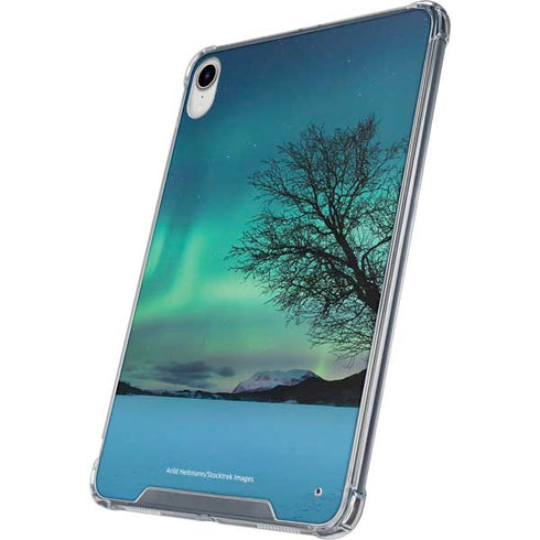 StockTrek Aurora Borealis over a lake in Norway iPad 11th Gen (2025) Clear Case