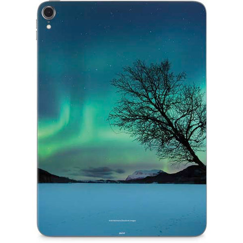 StockTrek Aurora Borealis over a lake in Norway Apple iPad Pro Skin