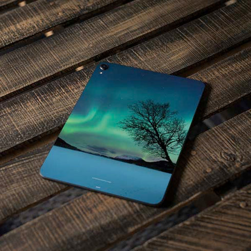 StockTrek Aurora Borealis over a lake in Norway Apple iPad Pro Skin