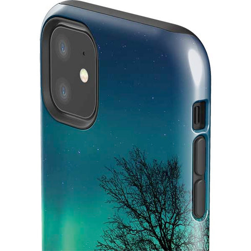 StockTrek Aurora Borealis over a lake in Norway iPhone 11 Impact Case