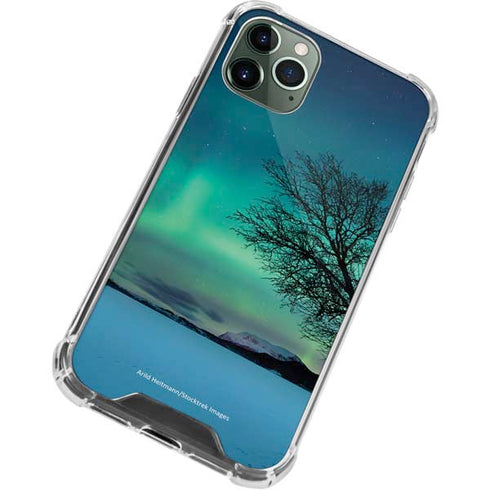 StockTrek Aurora Borealis over a lake in Norway iPhone 11 Pro Max Clear Case