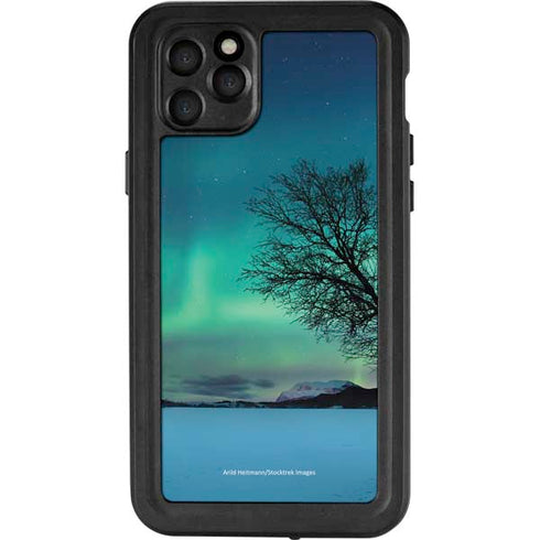 StockTrek Aurora Borealis over a lake in Norway iPhone 11 Pro Max Waterproof Case