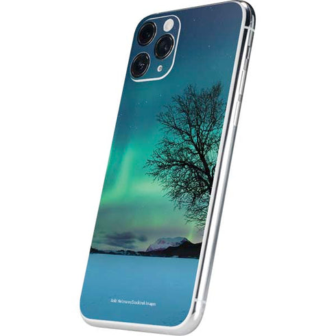 StockTrek Aurora Borealis over a lake in Norway iPhone 11 Pro Skin
