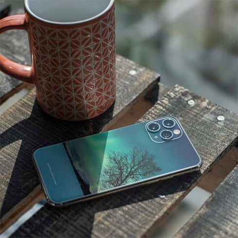 StockTrek Aurora Borealis over a lake in Norway iPhone 11 Pro Skin