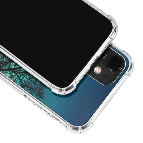 StockTrek Aurora Borealis over a lake in Norway iPhone 12 Mini Clear Case