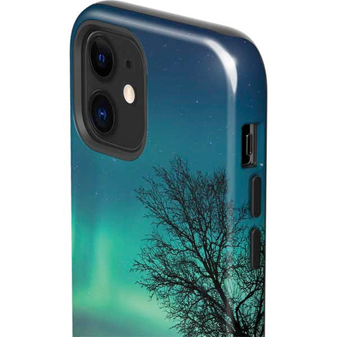 StockTrek Aurora Borealis over a lake in Norway iPhone 12 Mini Impact Case