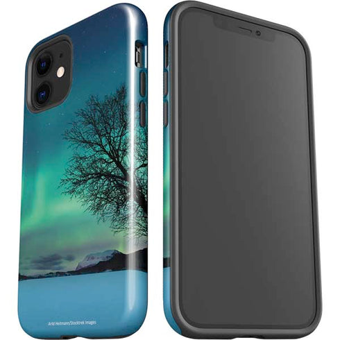 StockTrek Aurora Borealis over a lake in Norway iPhone 12 Mini Impact Case