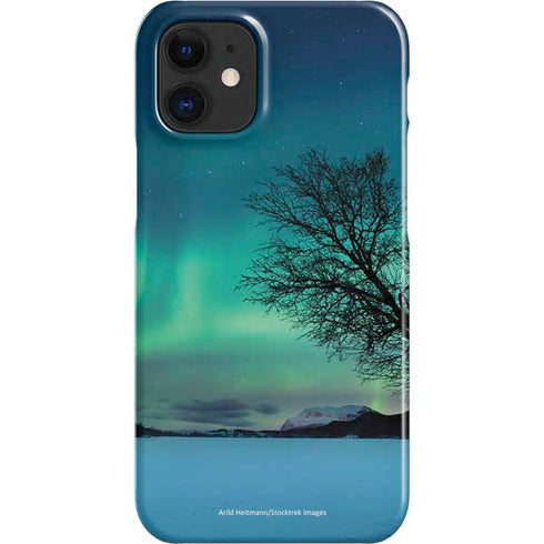 StockTrek Aurora Borealis over a lake in Norway iPhone 12 Mini Lite Case