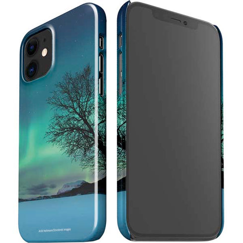 StockTrek Aurora Borealis over a lake in Norway iPhone 12 Mini Lite Case
