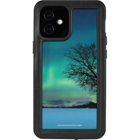 StockTrek Aurora Borealis over a lake in Norway iPhone 12 Mini Waterproof Case