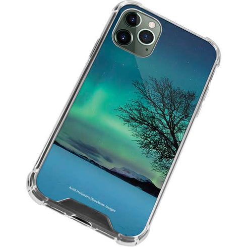 StockTrek Aurora Borealis over a lake in Norway iPhone 12 Pro Clear Case