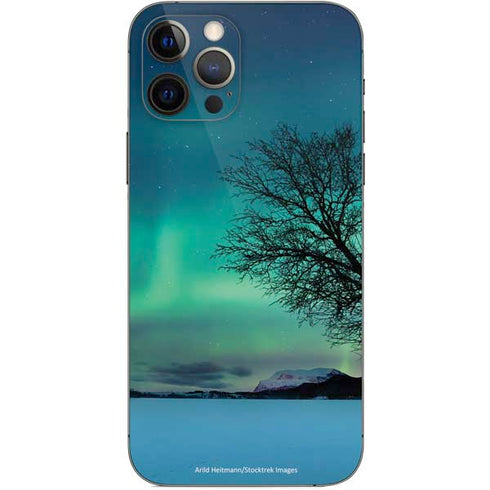 StockTrek Aurora Borealis over a lake in Norway iPhone 12 Pro Skin