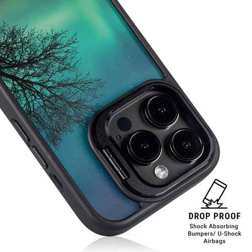 StockTrek Aurora Borealis over a lake in Norway iPhone 13 Pro Kickstand Case